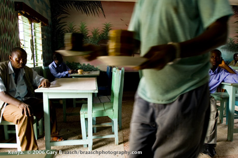 Cafe in riverside suburb of Mororo