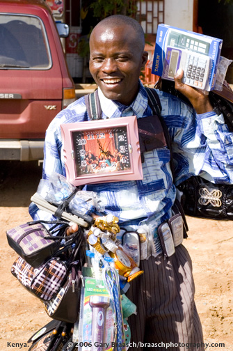 Enterprising huckster, Mwingi, Kenya