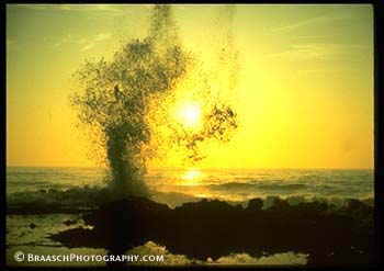 Waves. Sunset. Oregon Coast. Pacific Coast