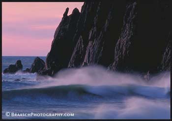 Cliffs. Waves. Coast. Oregon Coast. Earth Science. Geology. Rock forms. Headlands. Strength