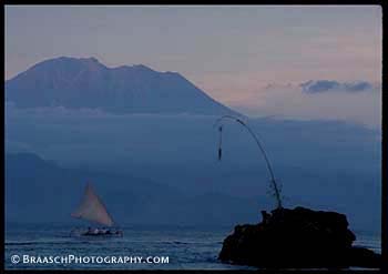 Bali. Indonesia. Symbols. Mt. Agung. Sacred places. Lebongan I.