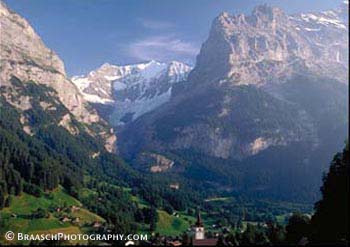 Grindelwald. Switzerland. Alps. Bernese Oberland. Gridelwald glacier. Eiger. Alpine.