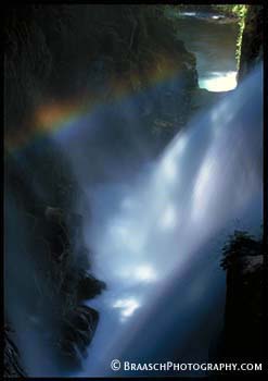 Waterfalls. Water. Rainbows. Mist. Olympic NP. Solduc Falls. Canyons